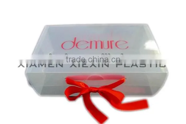 retail clear box custom logo pp shoe box