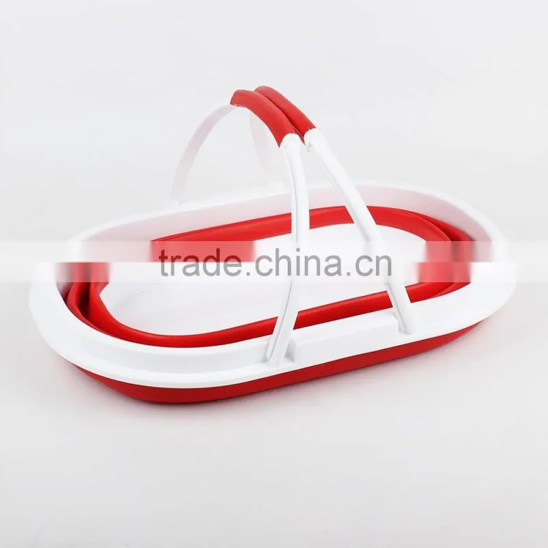Wholesale food grade plastic Collapsible Basket