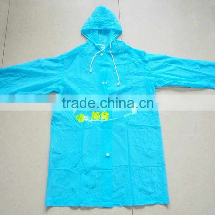 red plastic waterproof raincoat with hoodfor baby girl