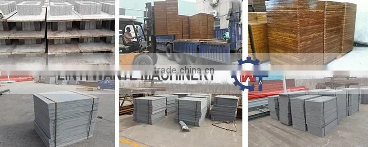 WANTE BRAND QT10-15 pvc pallets for block making machine Bamboo pallets