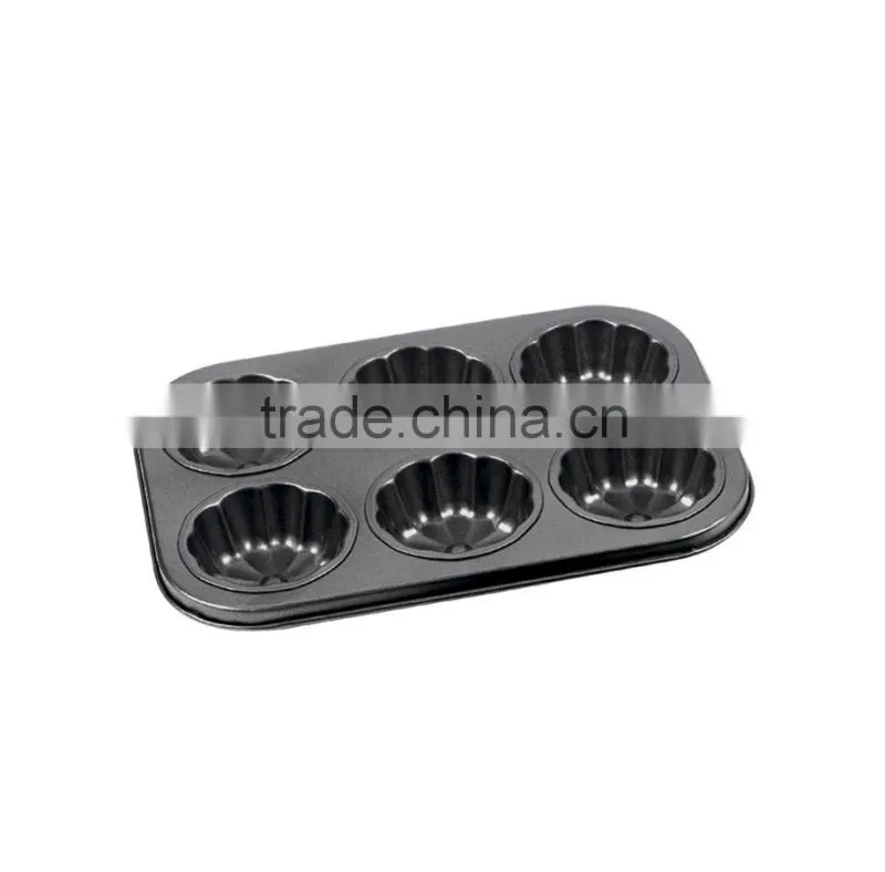 Non-stick Cake Pans of Muffin Pan with 6 Cups