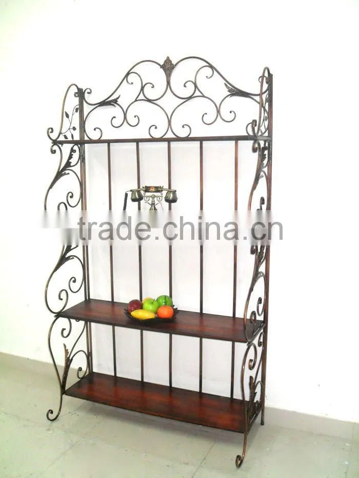 Creative Design Wide Used Metal Display Shelf For wholesale Garden Wine.etc
