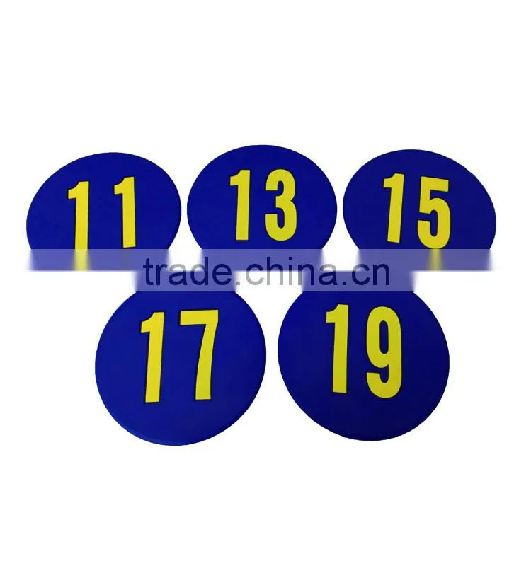 10PC Per Set 9" Educational Toy Pvc Numbers Mat
