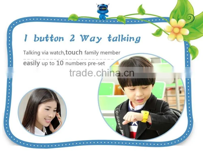 Easy use LBS SOS function the GPS tracker watch for kids