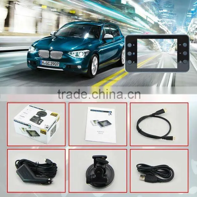 Hot sale high-resolution G-sensor car dvr video recorder