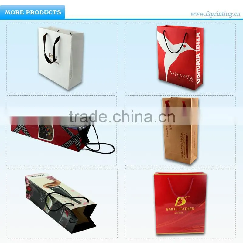 Promotional Paper Wine Bag/Gift wine Bag/wine bottle bag for wine from trade assurance supplier