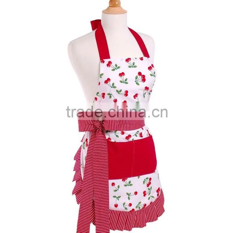 2016 New design 100%cotton sexy apron for women