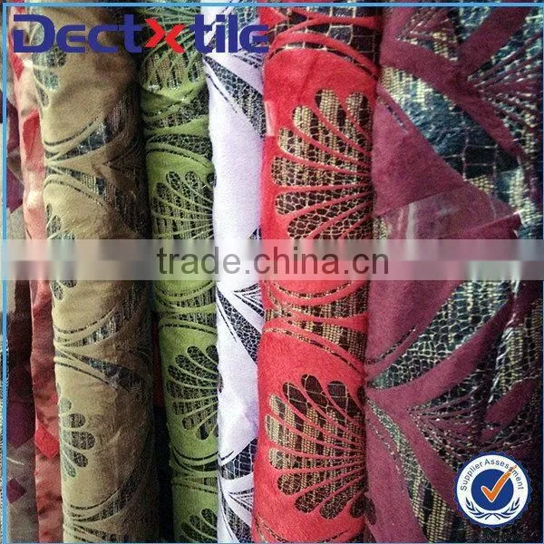 Wholesale 100% Polyester flocking for curtain fabric