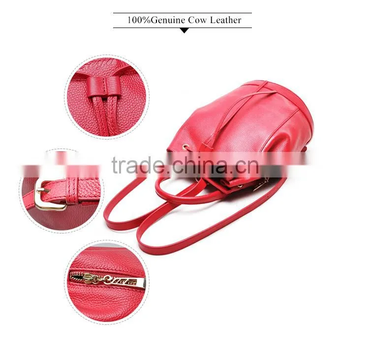 Factory custom leather satchel bag China wholesale