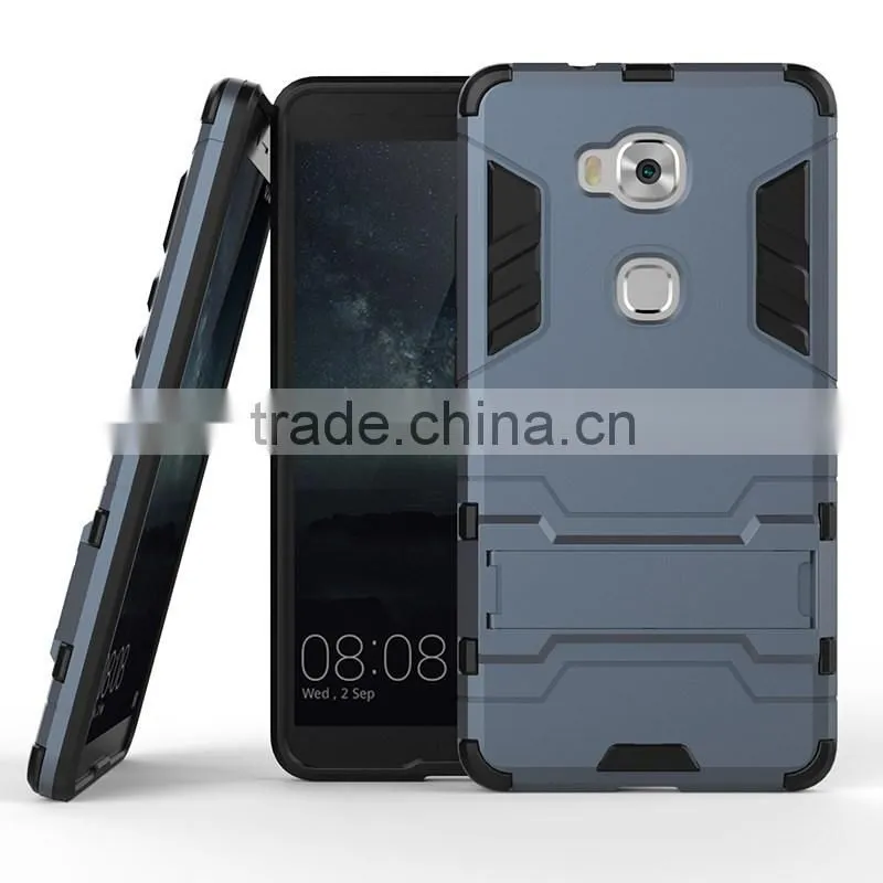 Hybrid Kickstand TPU PC Armor Case Iron Man Cellphone Case For Huawei P8 P8 Lite