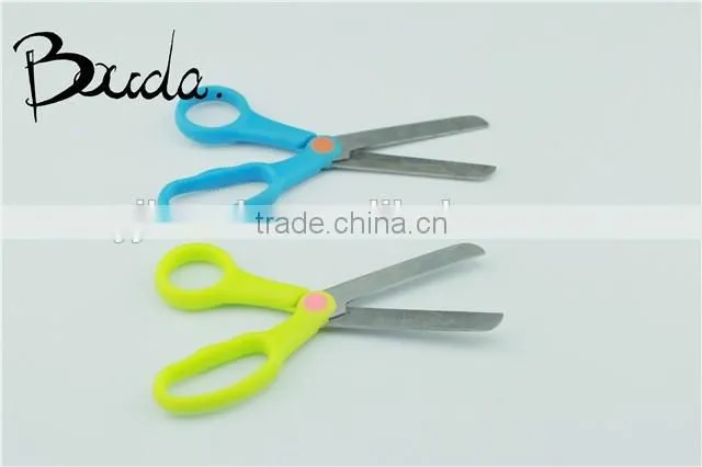 Best selling stainless steel stationery scissors with PP+TPR handle BD-S1654