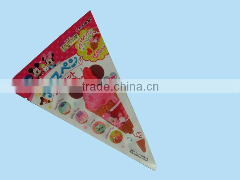 customized printing plastic packaging bag for christmas gift to Ice cream bread