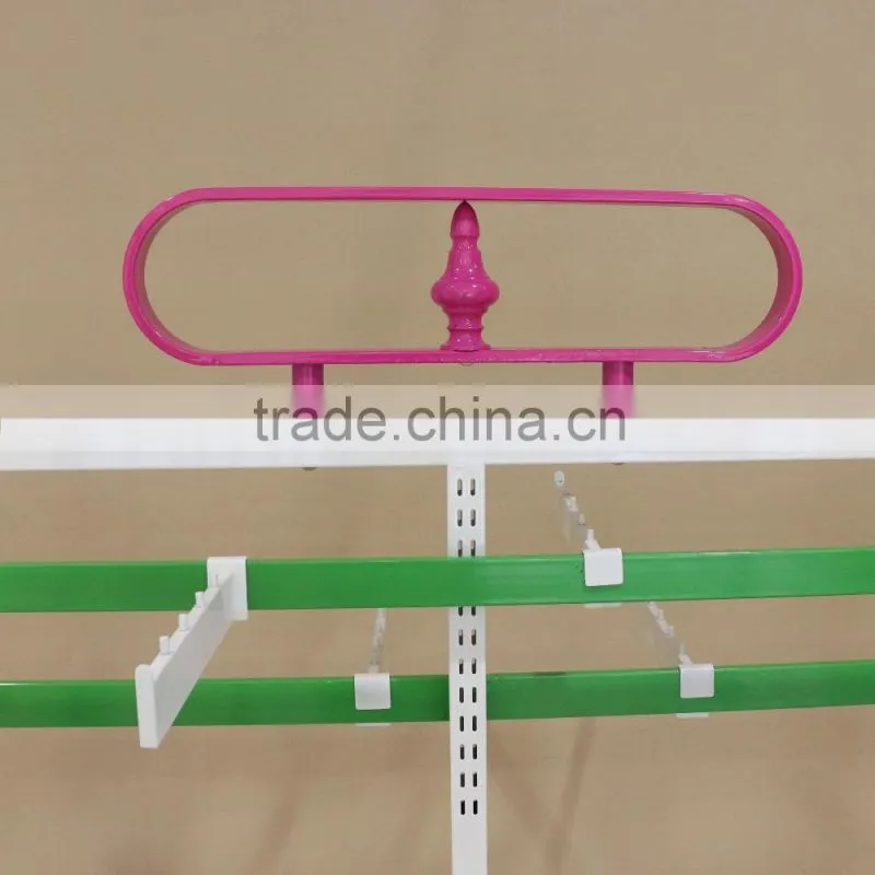 Factory Clothes Display Rack pink garment display stand for lingeries gearment store