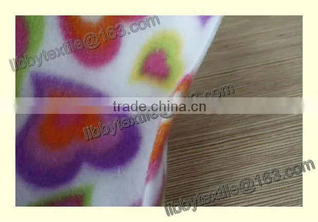 100% polyester printed cheap polar fleece fabirc