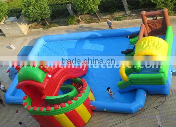 2015 PVC Giant water park inflatable swimming pool / large round pool for adult