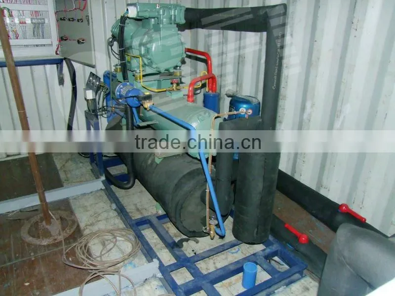 Containerized block ice mobile plant to make ice in Middle East