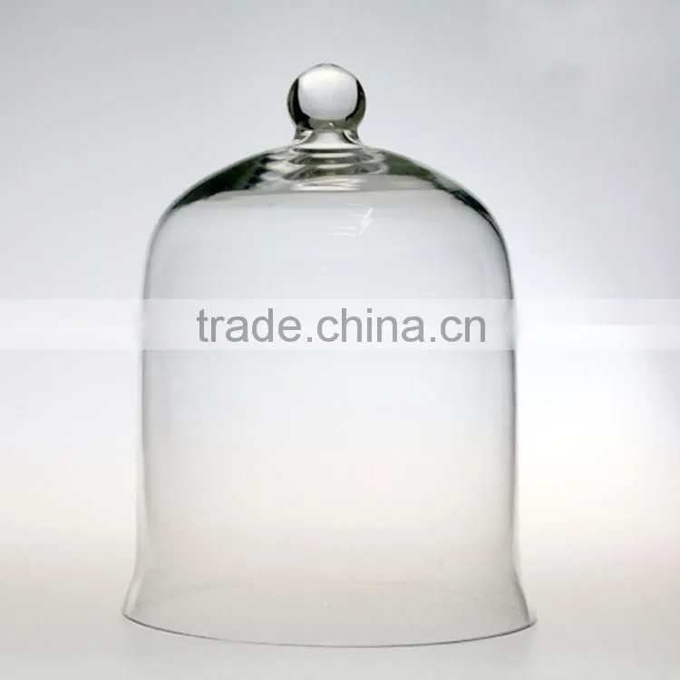 High quality glass cloche for cake/cream/cake/flower
