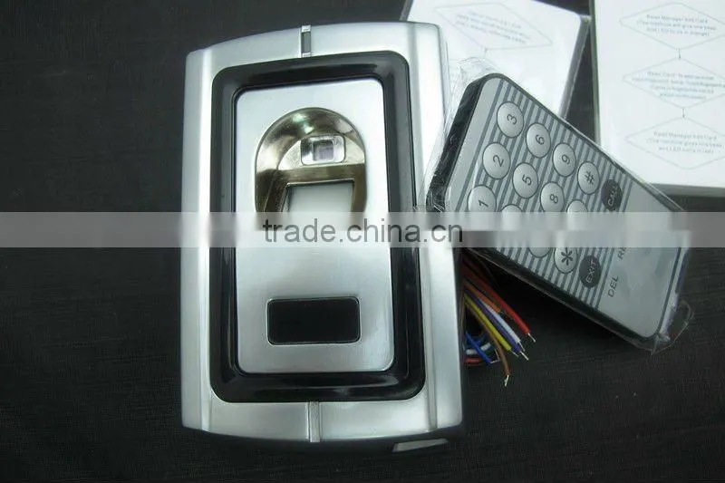 RF Stailless Steel Biometric Fingerprint Scanner GAR-007EM with IR Remote Control