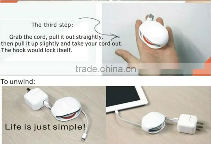 Logo Custom Retractable Earphones/retractable earphone winder