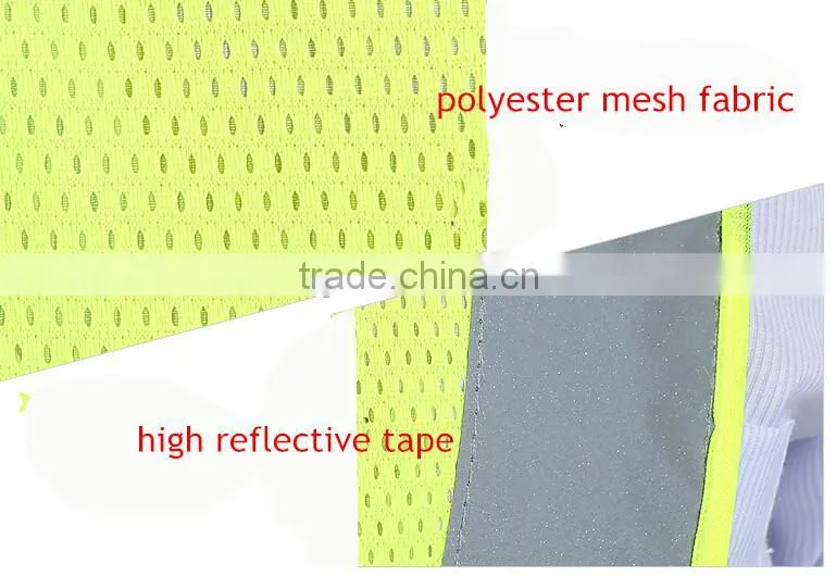 EN471 high visibility fluorescent jackets cycling for riding motorcycle safety