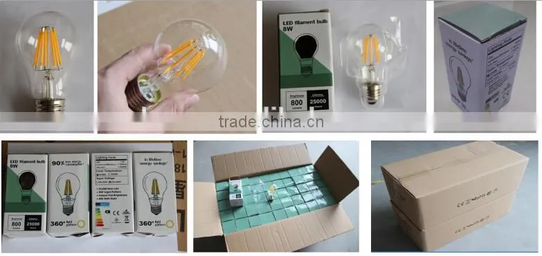 360 degree CE RoHS certificated e14 4w led filament candle