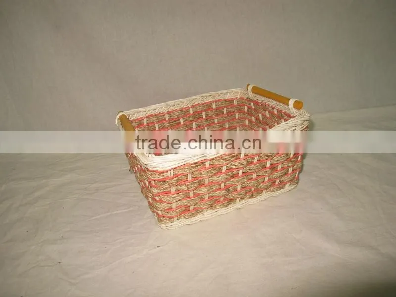 2015 New Product Oval Water Hyacinth Basket for Home Decoration and Furniture