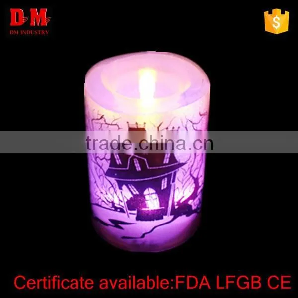 plastic flameless LED color changing candle light
