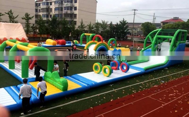 giant inflatable floating water park for commercial use