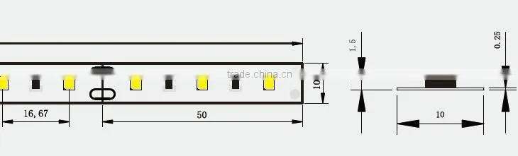 12.3W/M DC12V SMD2835 IP20 60LED/M 1080LM/M Flexible Led Strip light