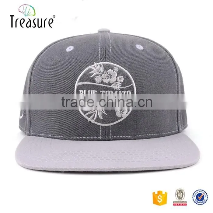 Custom hat supplier felt embroidery logo design camo flat brim snap back closure hip hop cap