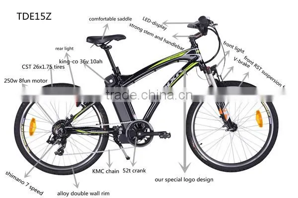 8fun rear hub motor mountain e-cycle (TDE15Z )