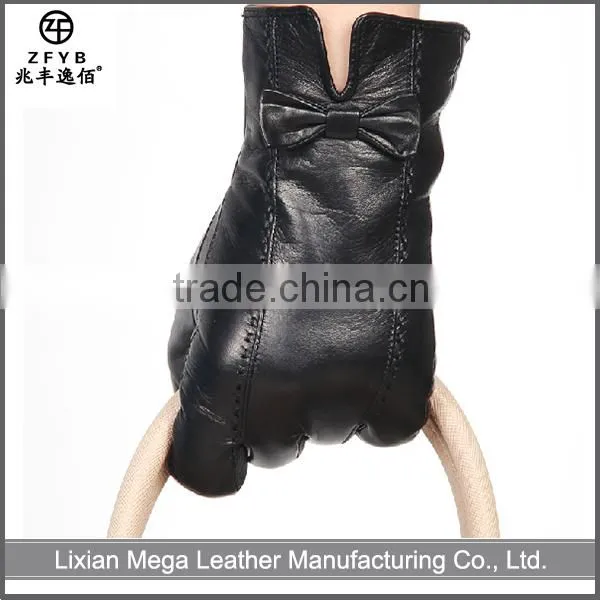 China wholesale custom Women Dress Leather Gloves Woman in alibaba