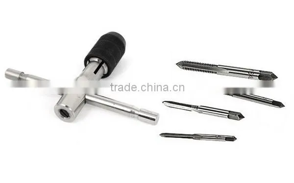 5- piece Metric Small tap set hand tools with T tap wrench