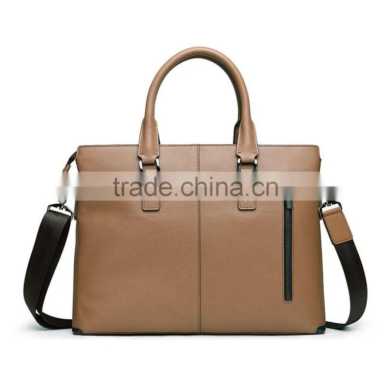 Top class cowhide laptop handbag business men briefcase for sale