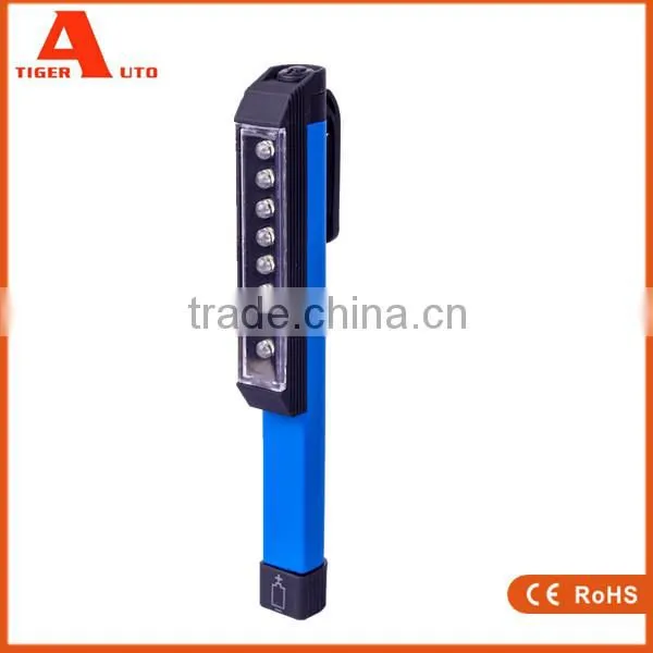 2015 wholesale COB portable LED flashlight pen with clip magnet