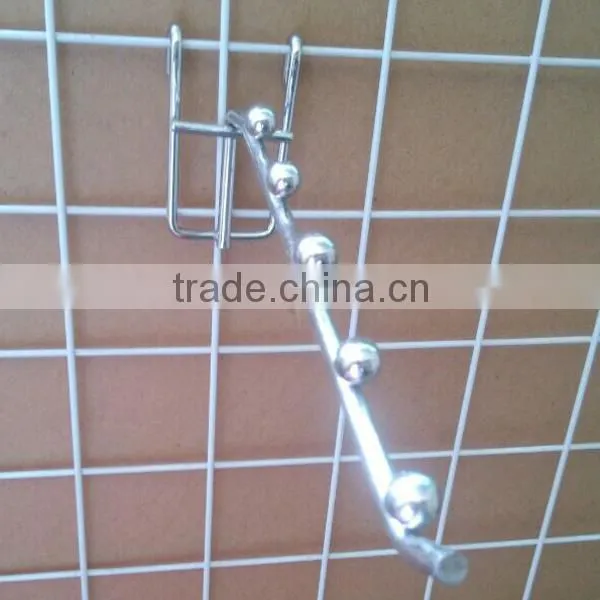 Grid Wall Hanging Display Hook Mesh Wire Hook with Balls