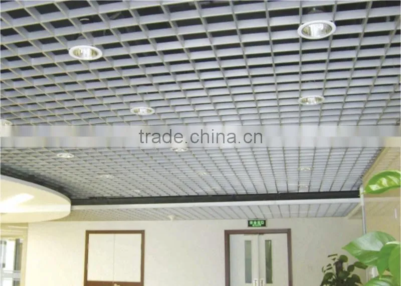 Factory Direct Sale White Aluminum Open Grid Ceiling, T Bar Matching Aluminum Suspended Ceiling Grid for Shopping Halls