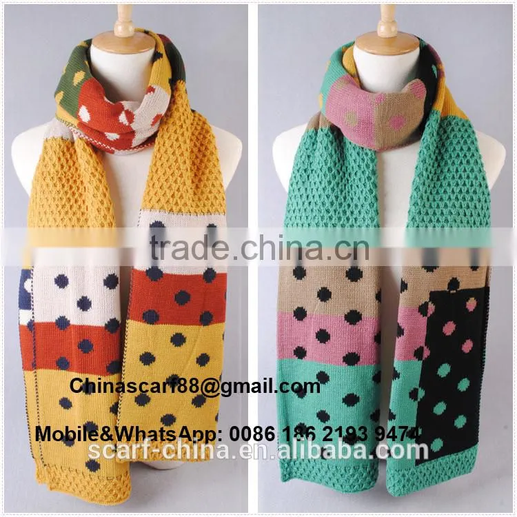 Dot stitching scarves wholesale