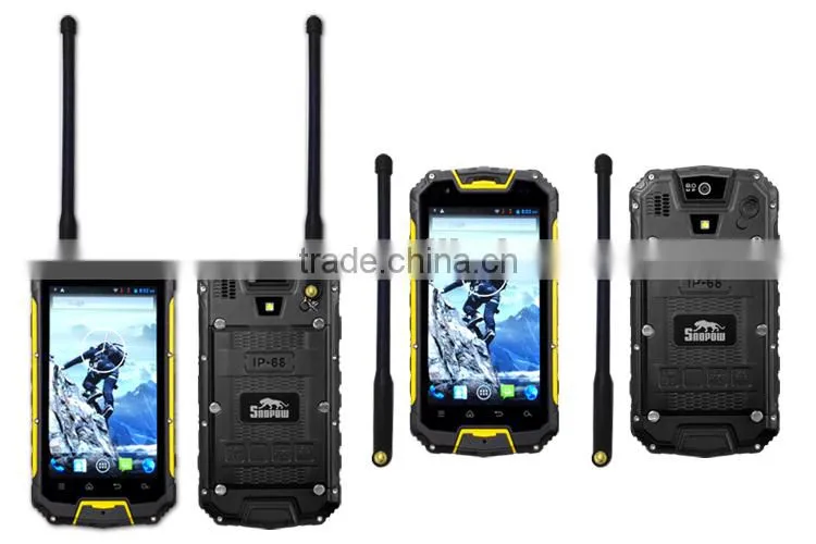 waterproof IP68 SNOPOW M8 quad core rugged smartphone