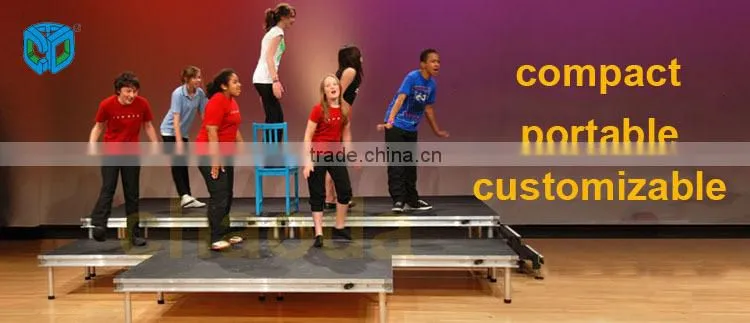 2015 Adjustable Compact Aluminum Portable Stage And Catwalk Stage