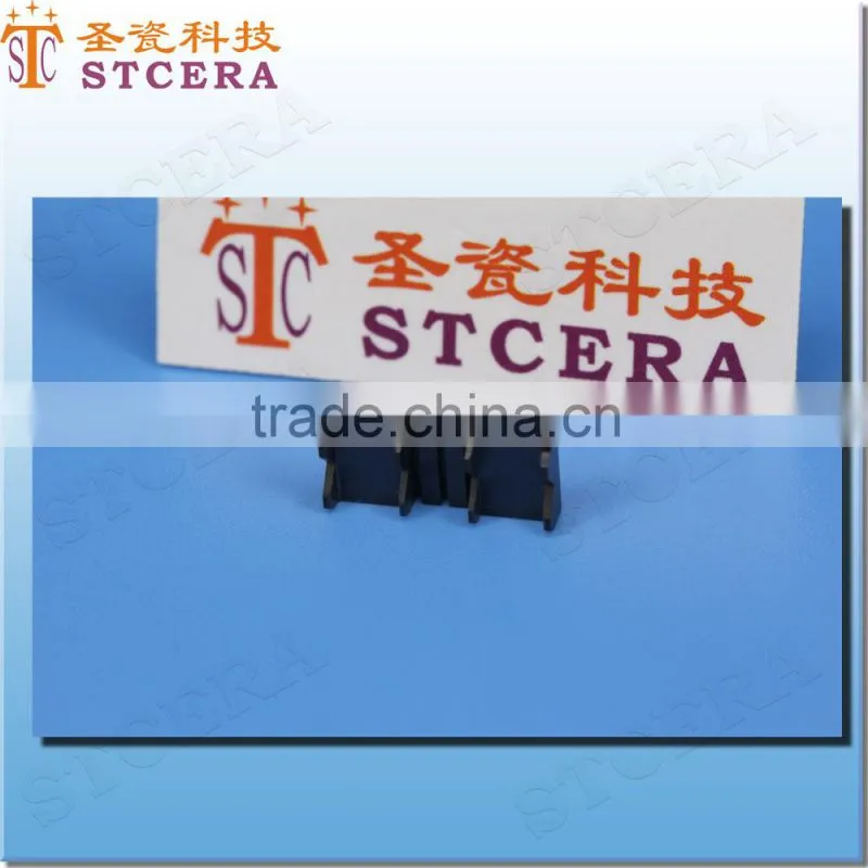 STCERA Black Zirconia V-groove, Zirconia Ceramic Components