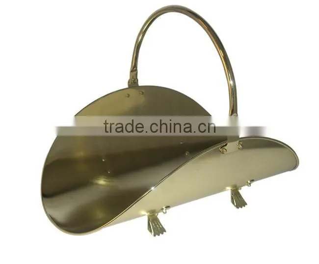 good quality black iron firewood rack
