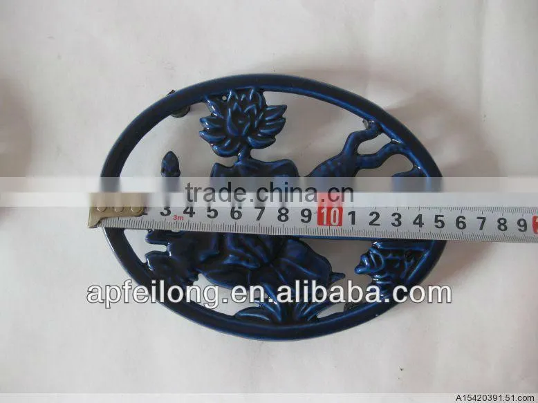 we sell Cast iron table mat/flower pot holder