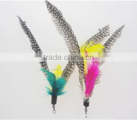 Cat Kitten Toy Feather Tiggerling tickerling Tickle Stick Dangling Fur Toy