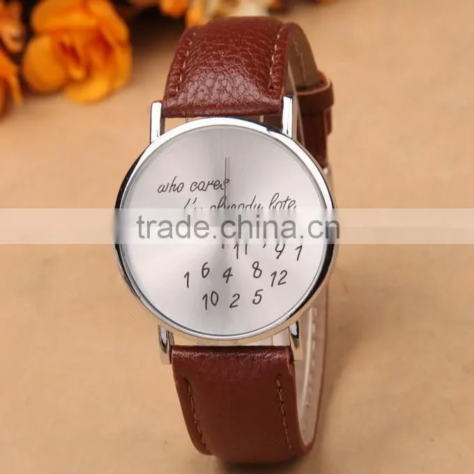 Who cares white women watch bracelet