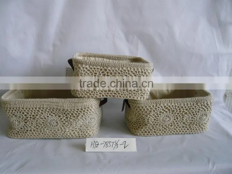 OAK Home use paper straw storage basket