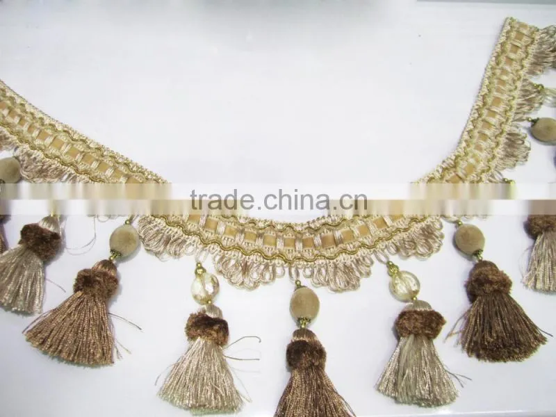 new purple tassel fringe,curtain trimmings tassel fringes