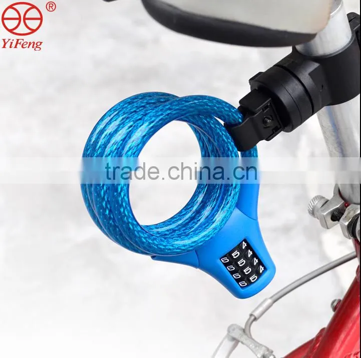 YiFeng 4 Digit Combination Bicycle Lock Cable Lock YF21059