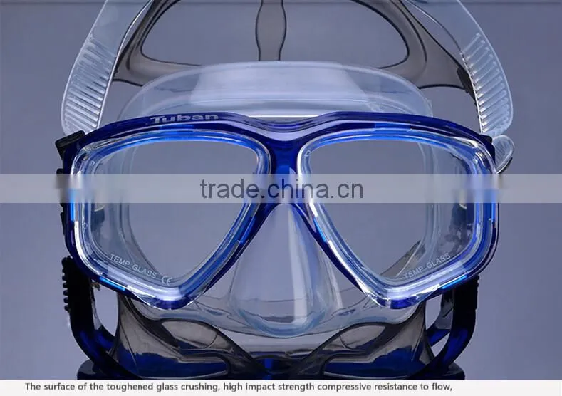 Yellow dive mask and snorkel,silicone dive mask,dive equipment