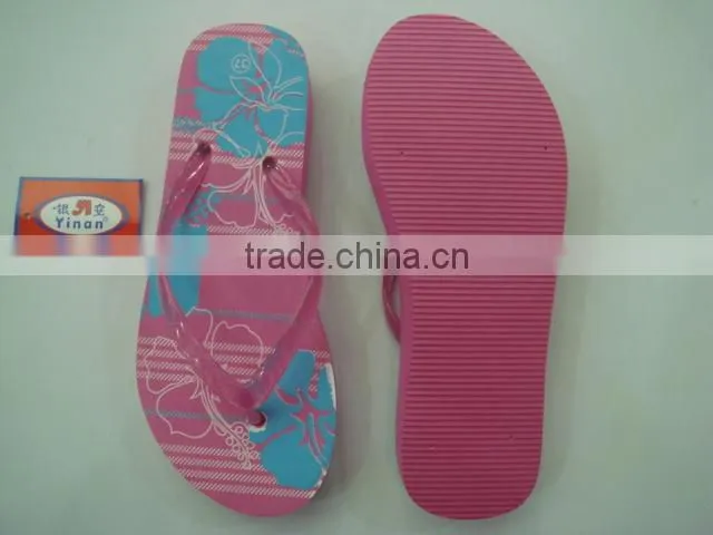 663 LOULUEN Custom Lady Wedge Heel Slippers Flip Flops For Women Wholesale